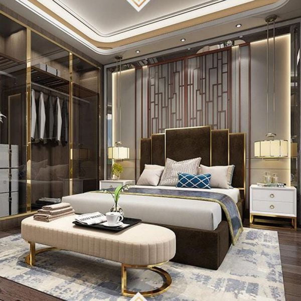 Giường ngủ bọc nệm cao cấp 01