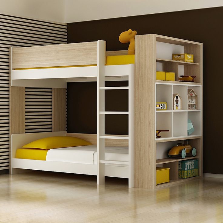 mẫu giường tầng tiết kiệm chi phi khi thiết kế nội thất căn hộ chung cư